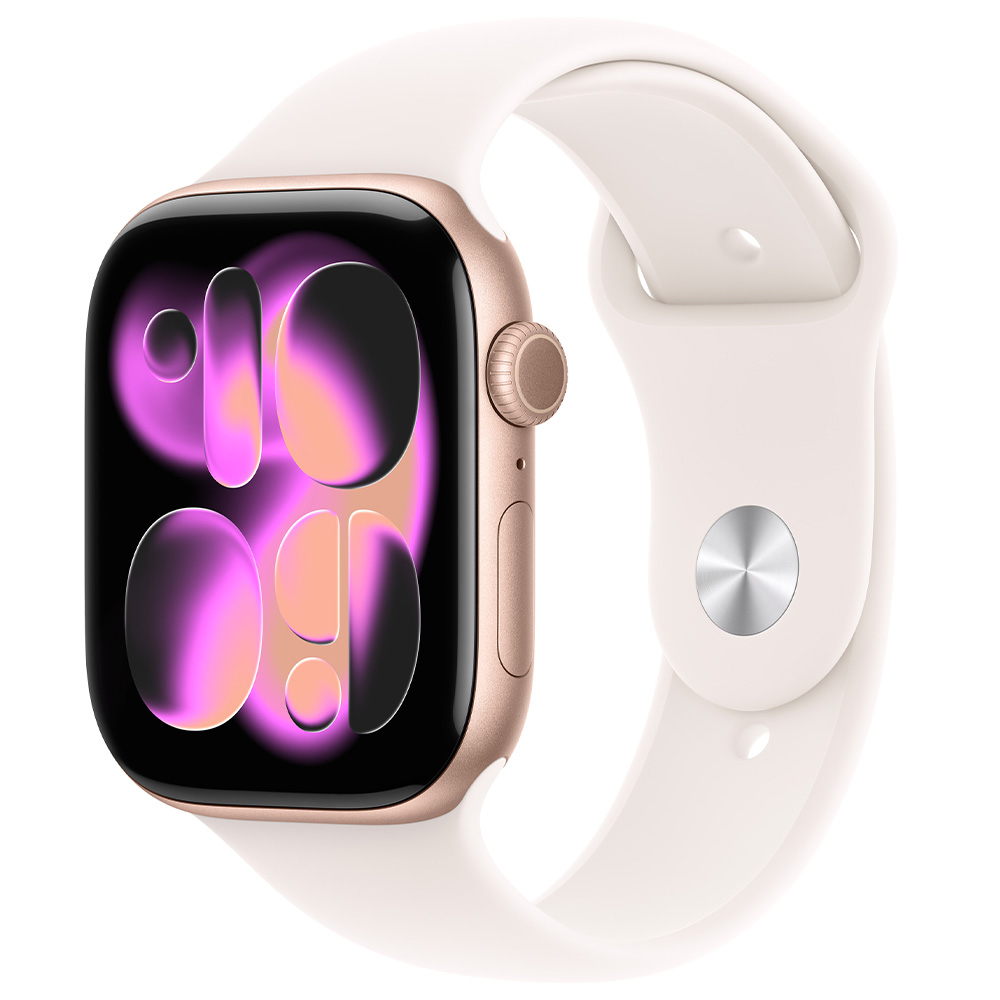 Ceas inteligent Apple Watch Series 11 GPS 46mm Rose Gold Aluminium Case with Light Blush Sport Band - S/M photo Ceas inteligent Apple Watch Series 11 GPS 46mm Rose Gold Aluminium Case with Light Blush Sport Band - S/M photo